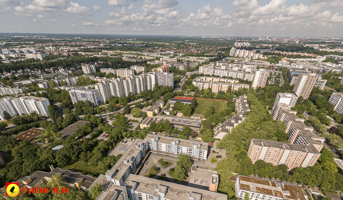 07.06.2023 - Annette-Kolb-Anger, Perlach Stift und Aufstockung in der Kafkastraße in Neuperlach